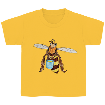 Kinder Basic T-Shirt Krabbelcrew Fleißige Biene