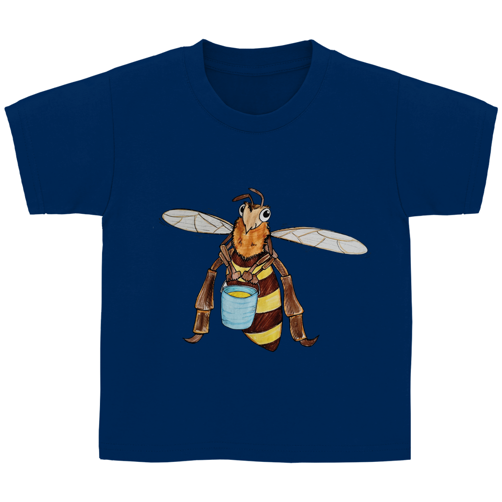 Kinder Basic T-Shirt Krabbelcrew Fleißige Biene