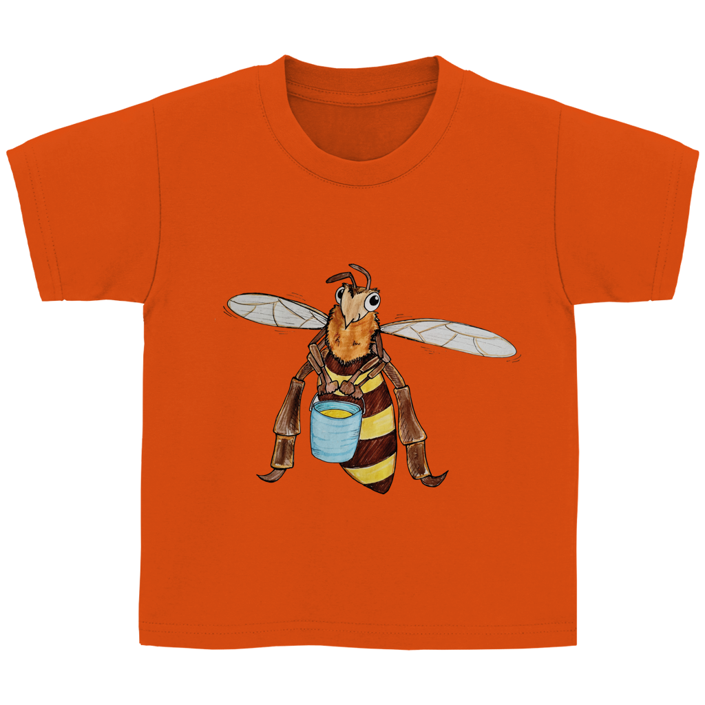 Kinder Basic T-Shirt Krabbelcrew Fleißige Biene