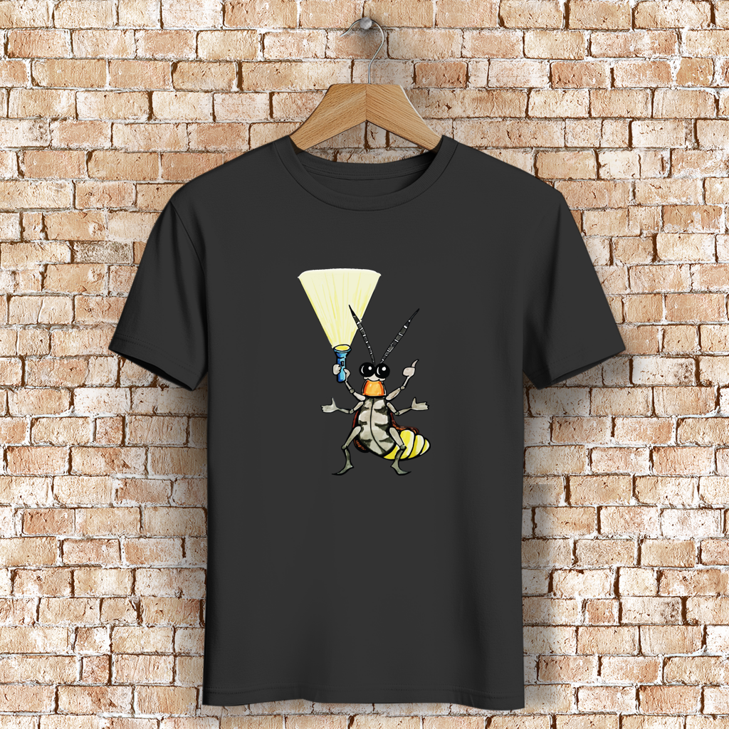 Herren Premium Bio T-Shirt Krabbelcrew Gerti Glühwürmchen