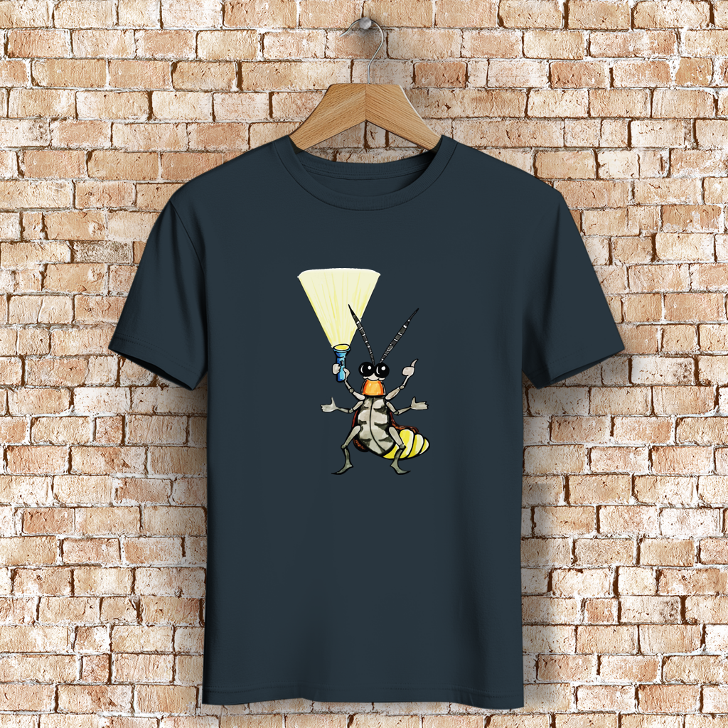 Herren Premium Bio T-Shirt Krabbelcrew Gerti Glühwürmchen