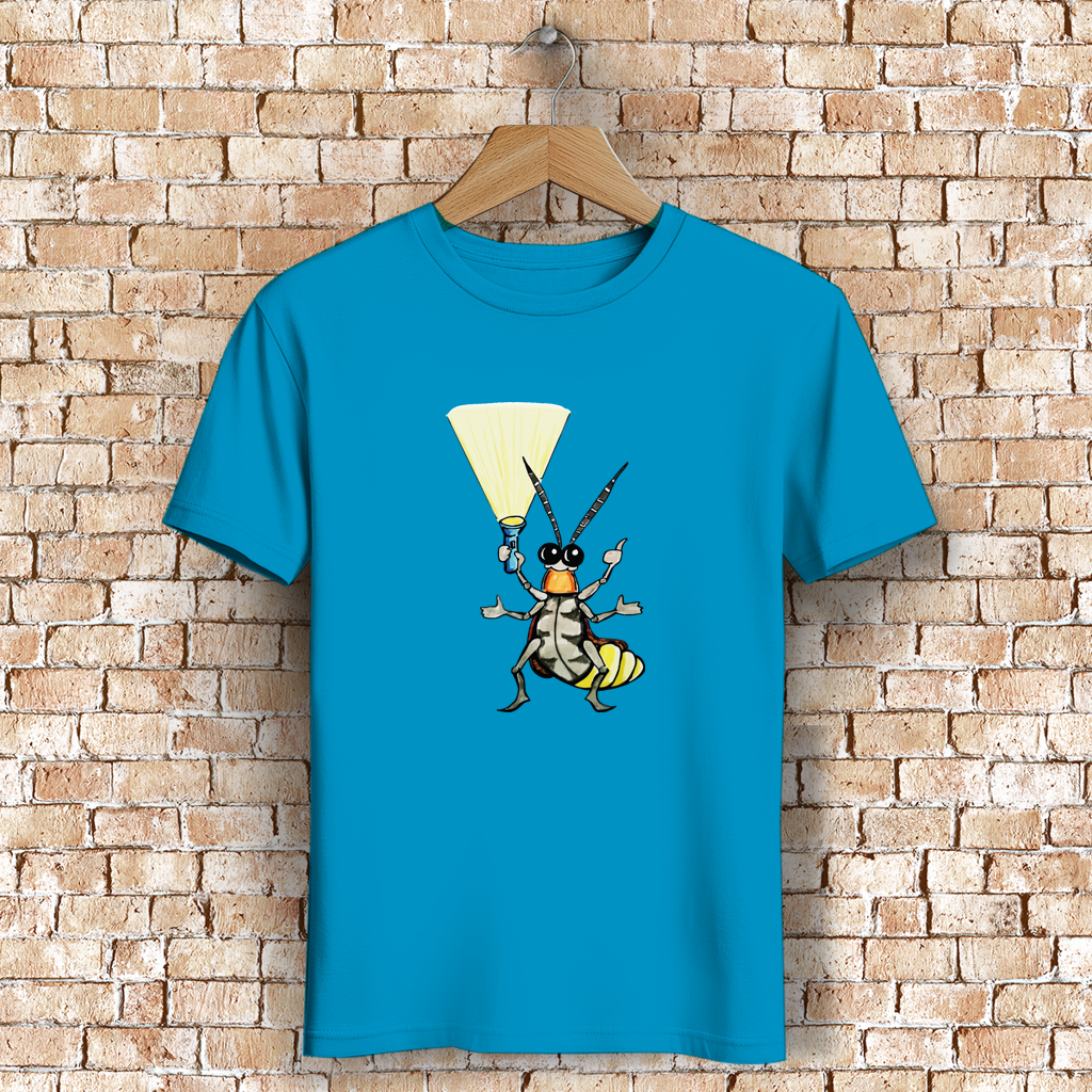 Herren Premium Bio T-Shirt Krabbelcrew Gerti Glühwürmchen