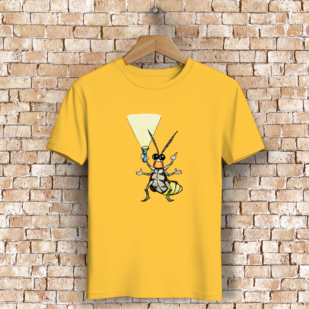 Herren Premium Bio T-Shirt Krabbelcrew Gerti Glühwürmchen