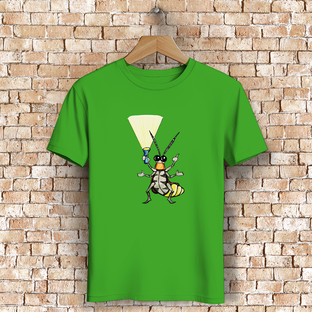 Herren Premium Bio T-Shirt Krabbelcrew Gerti Glühwürmchen