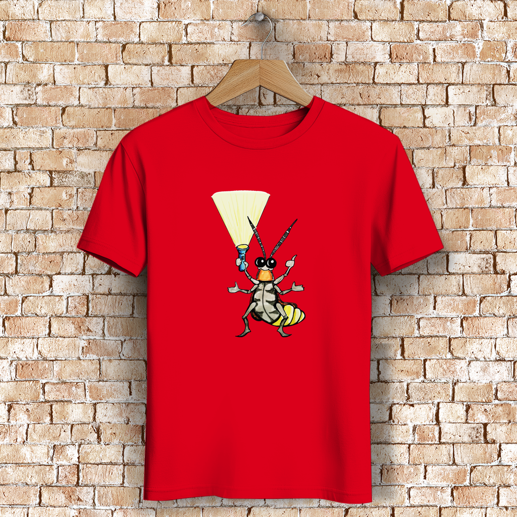 Herren Premium Bio T-Shirt Krabbelcrew Gerti Glühwürmchen