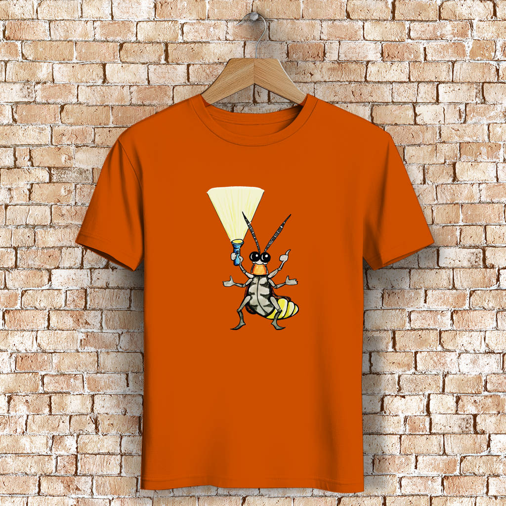 Herren Premium Bio T-Shirt Krabbelcrew Gerti Glühwürmchen