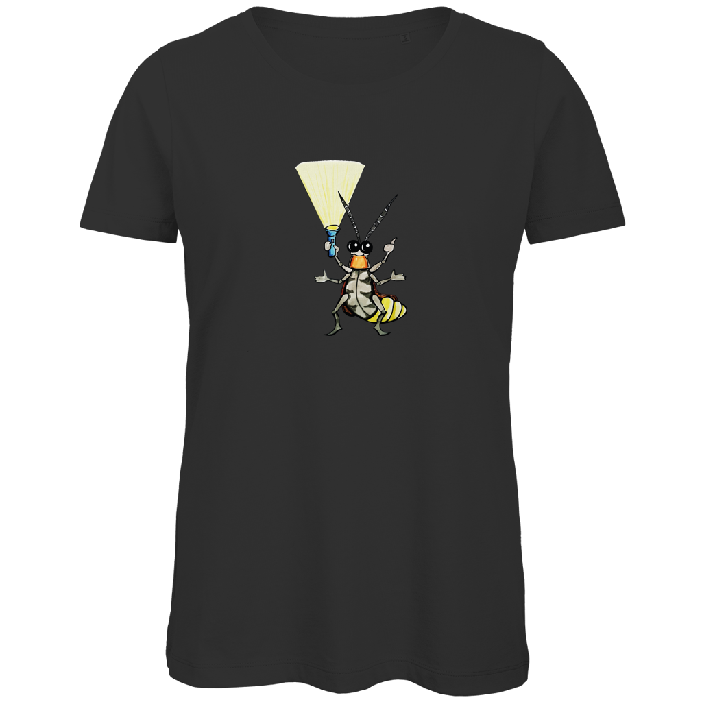 Damen Premium Bio T-Shirt Krabbelcrew Gerti Glühwürmchen