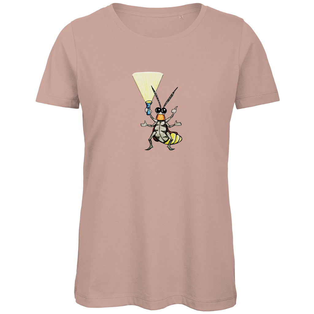 Damen Premium Bio T-Shirt Krabbelcrew Gerti Glühwürmchen