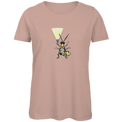 Damen Premium Bio T-Shirt Krabbelcrew Gerti Glühwürmchen