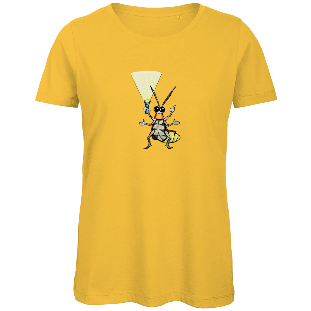 Damen Premium Bio T-Shirt Krabbelcrew Gerti Glühwürmchen