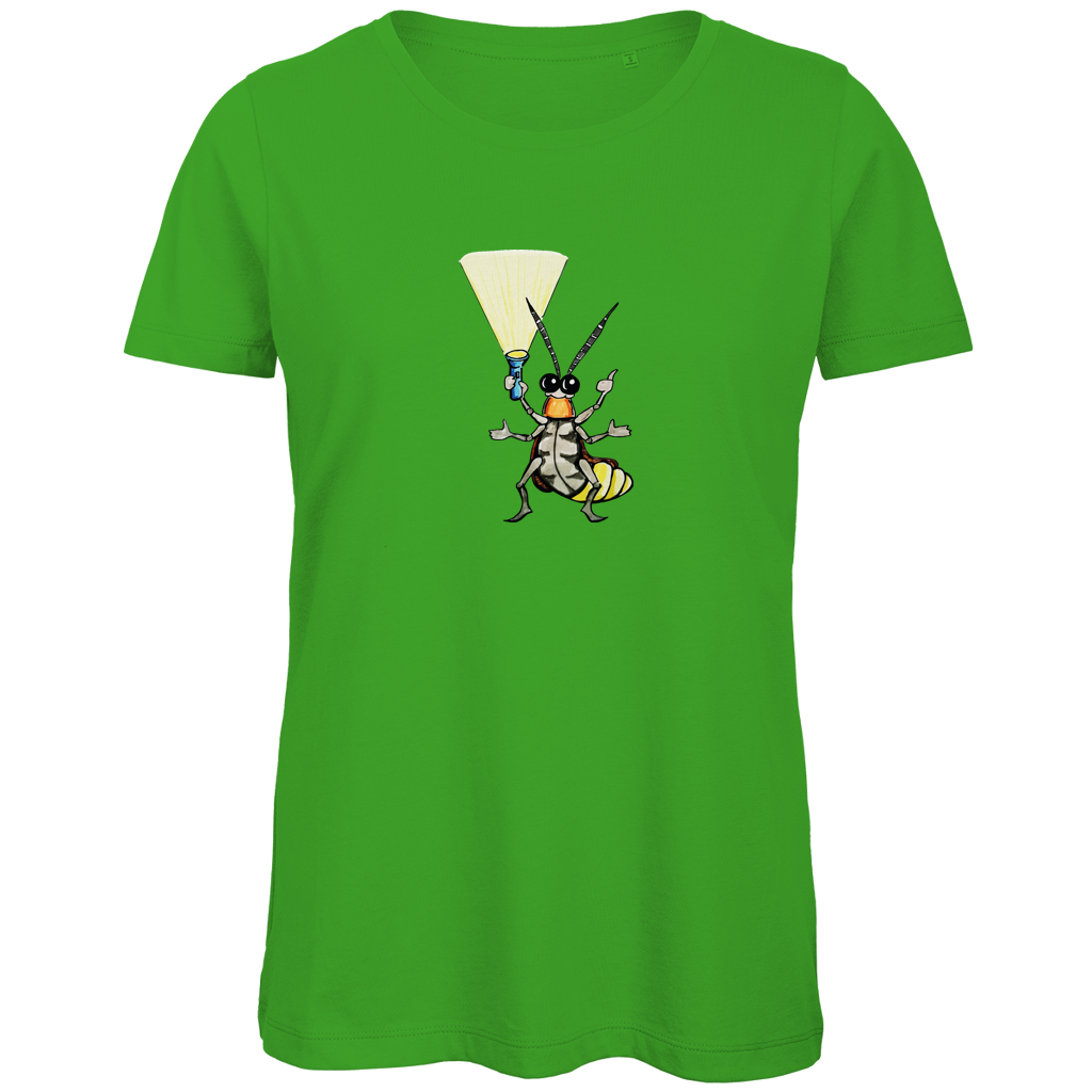 Damen Premium Bio T-Shirt Krabbelcrew Gerti Glühwürmchen