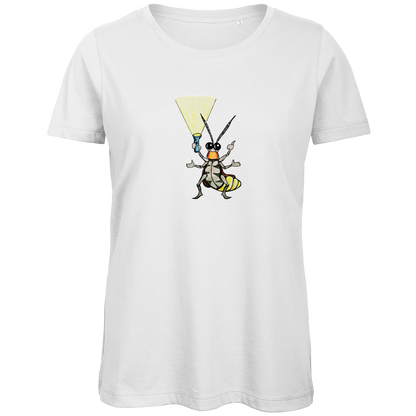Damen Premium Bio T-Shirt Krabbelcrew Gerti Glühwürmchen