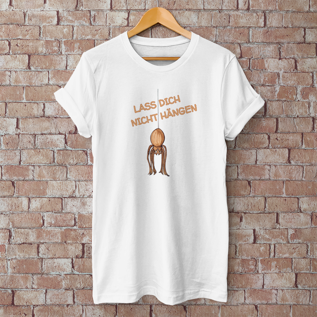 Herren T-Shirt Krabbelcrew Hausspinne - Lass dich nicht Hängen