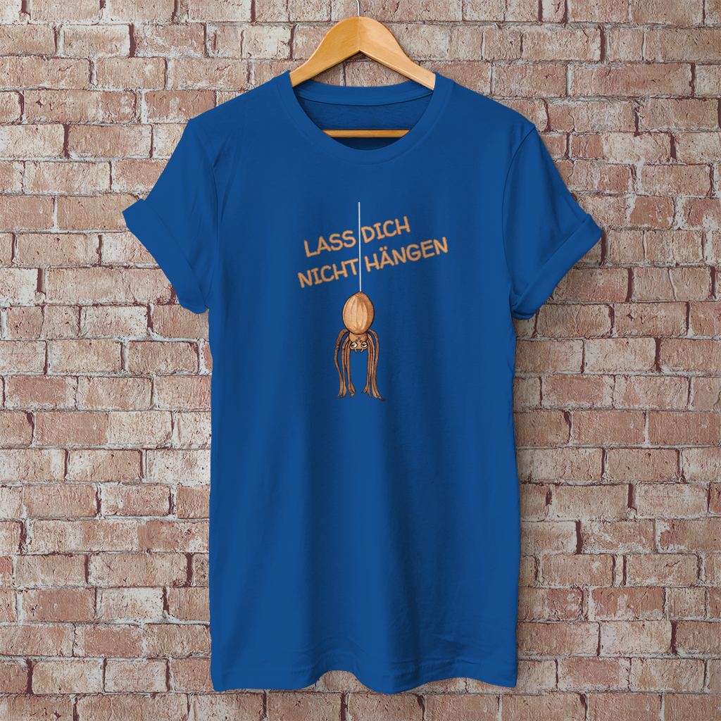 Herren T-Shirt Krabbelcrew Hausspinne - Lass dich nicht Hängen
