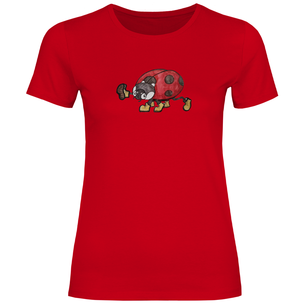 Damen T-Shirt Krabbelcrew - Der Marschierkäfer
