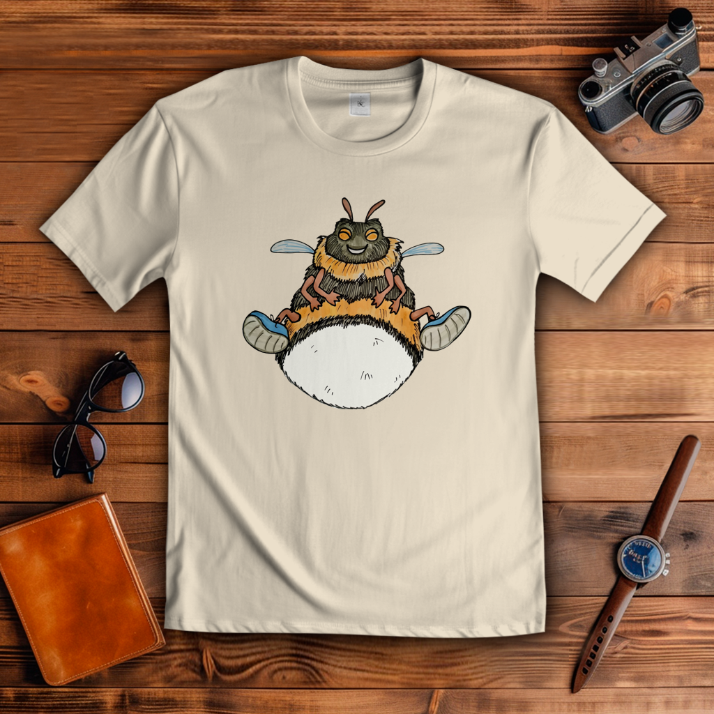 Herren T-Shirt Krabbelcrew Buddi die Hummel