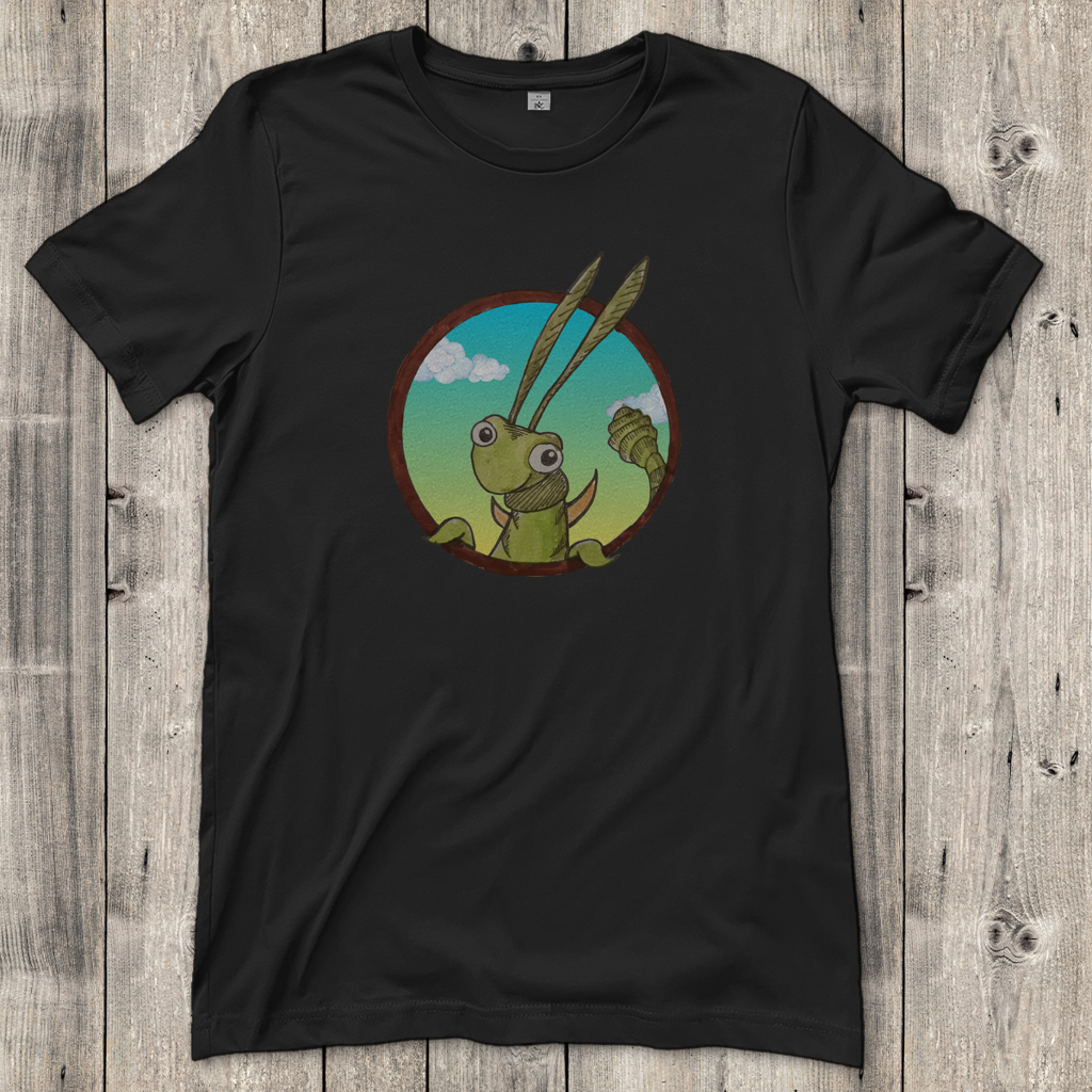 Damen T-Shirt Kabbelcrew Dornschrecke Kasimir