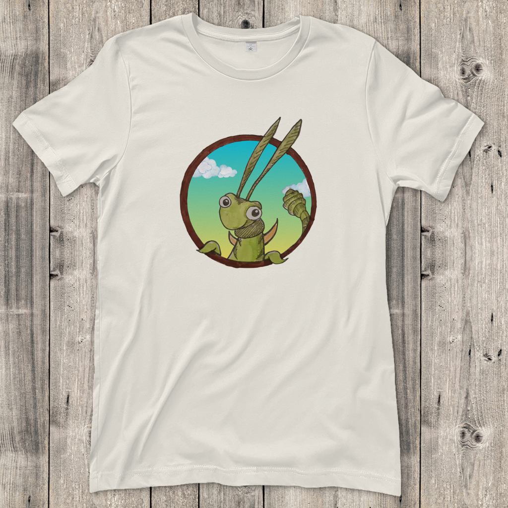 Damen T-Shirt Kabbelcrew Dornschrecke Kasimir