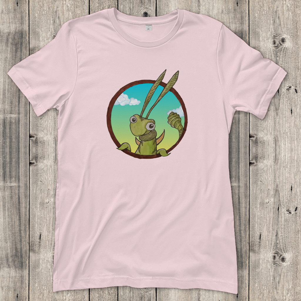 Damen T-Shirt Kabbelcrew Dornschrecke Kasimir