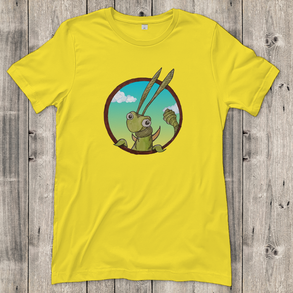 Damen T-Shirt Kabbelcrew Dornschrecke Kasimir