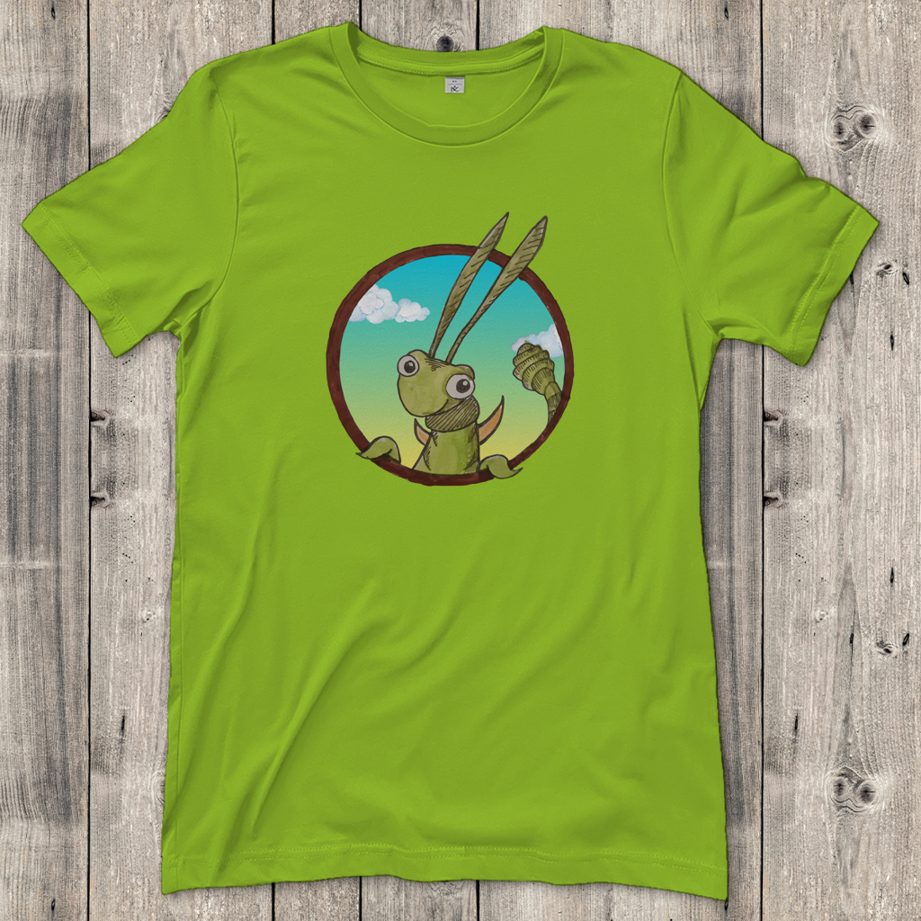 Damen T-Shirt Kabbelcrew Dornschrecke Kasimir