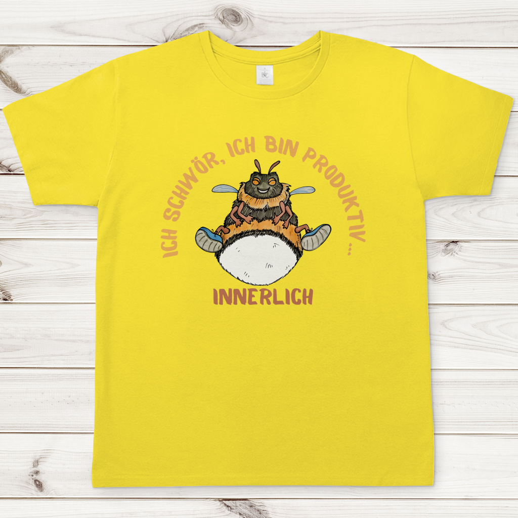 Herren T-Shirt Krabbelcrew Buddi die Hummel