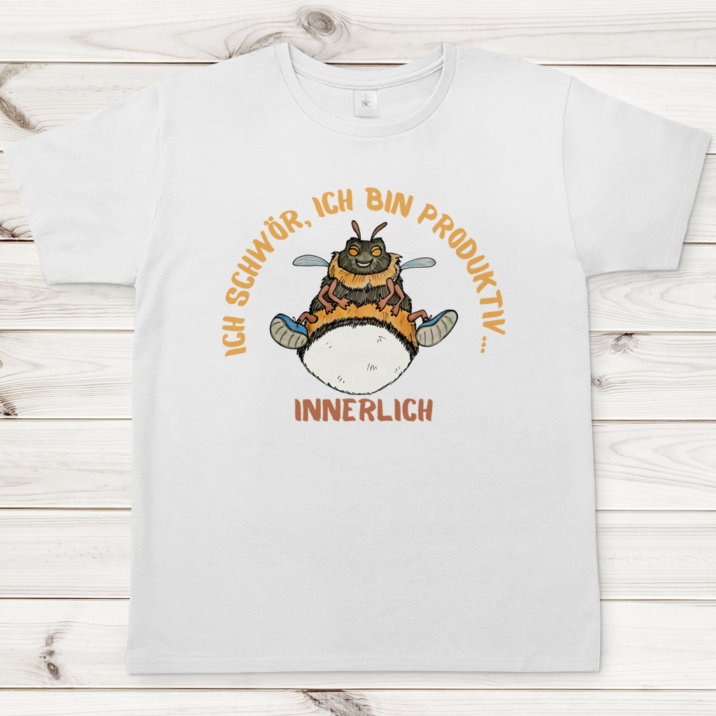 Herren T-Shirt Krabbelcrew Buddi die Hummel