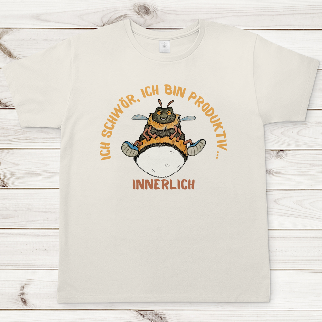 Herren T-Shirt Krabbelcrew Buddi die Hummel