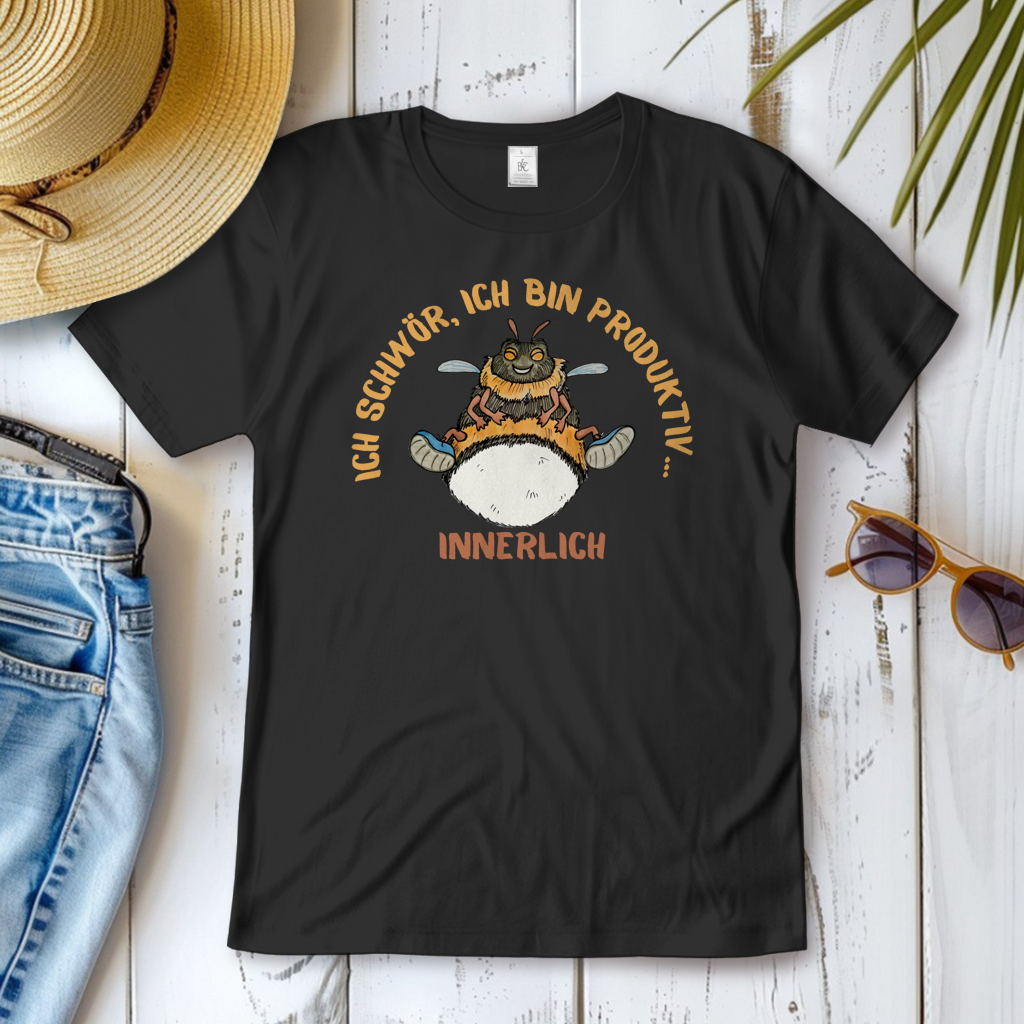 Damen T-Shirt Krabbelcrew Buddi die Hummel