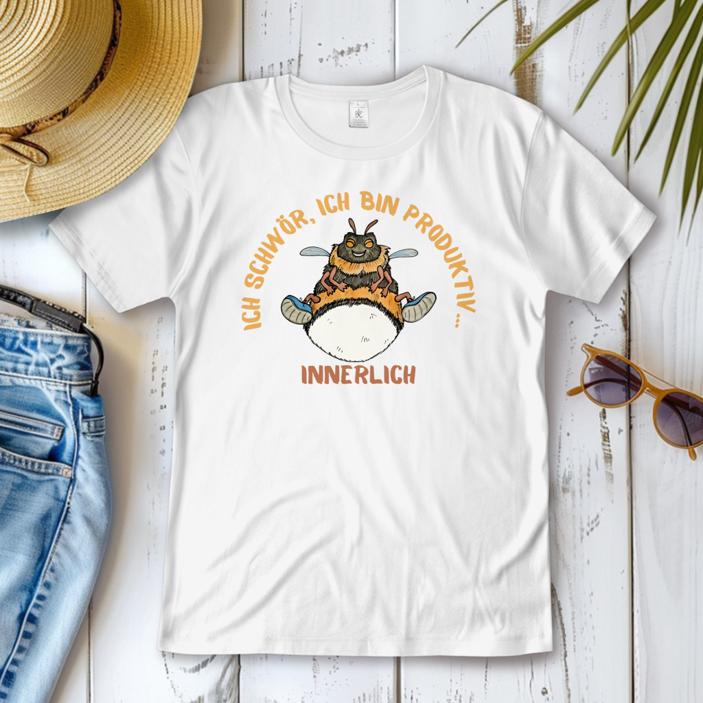 Damen T-Shirt Krabbelcrew Buddi die Hummel