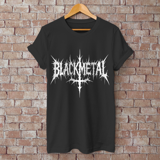 Herren T-Shirt Black Metal Logo Okkultist