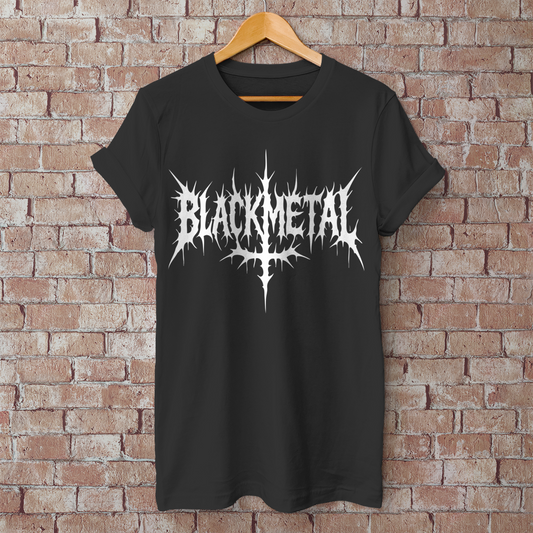 Herren T-Shirt Black Metal Logo