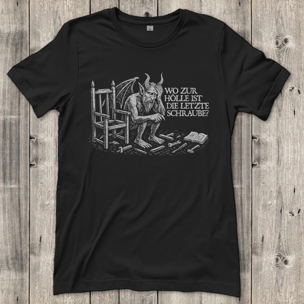 Damen T-Shirt Wo zur Hölle ist die letzte Schraube?