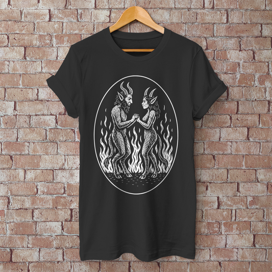 Herren T-Shirt Eine Liebe - Endloses Feuer