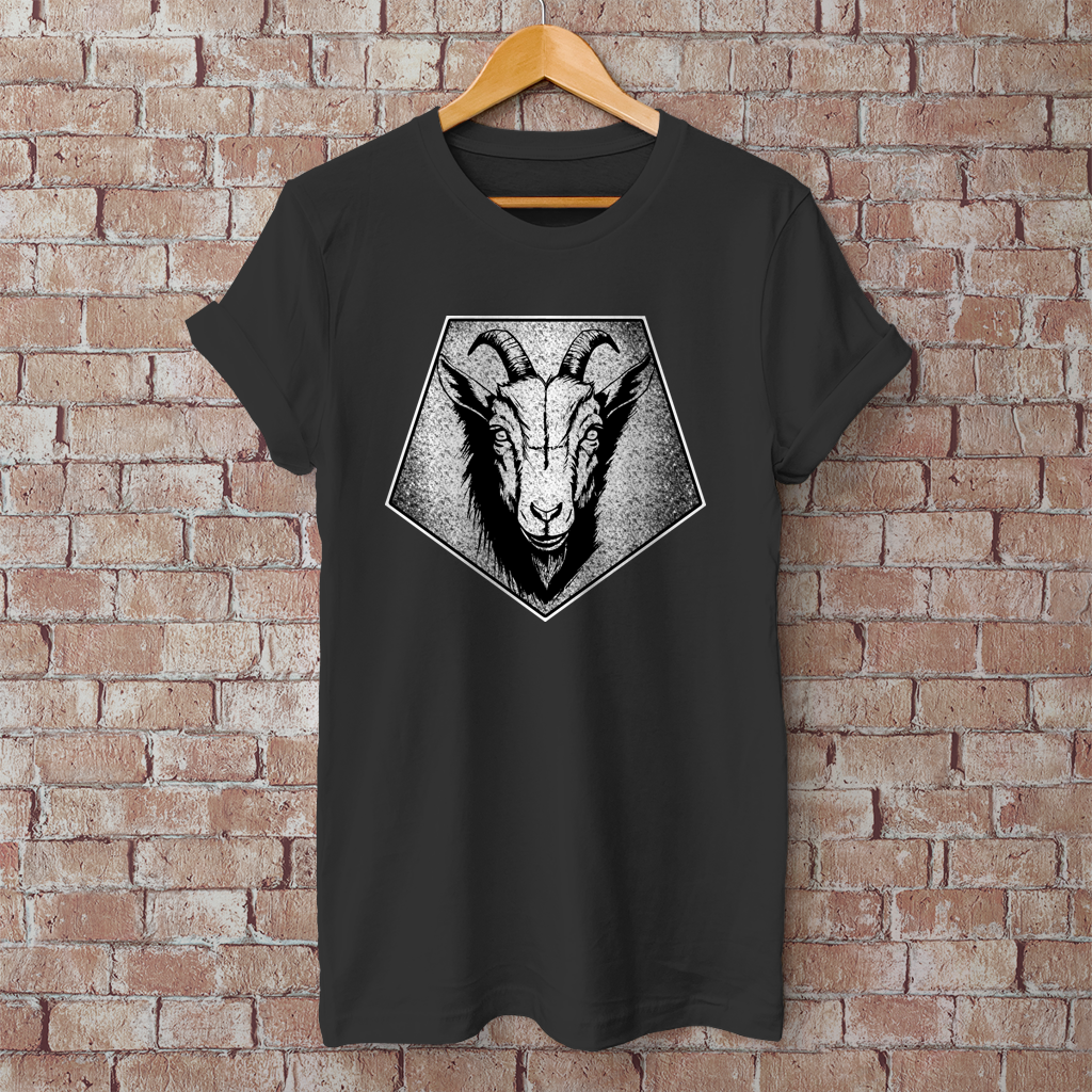 Herren T-Shirt Goat Emblem