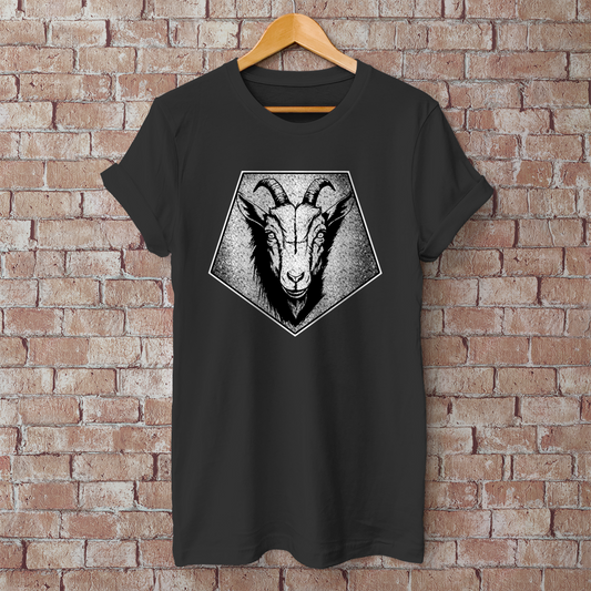 Herren T-Shirt Goat Emblem