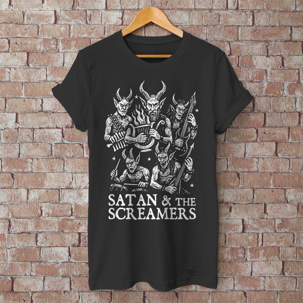 Herren T-Shirt Satan & The Screamers