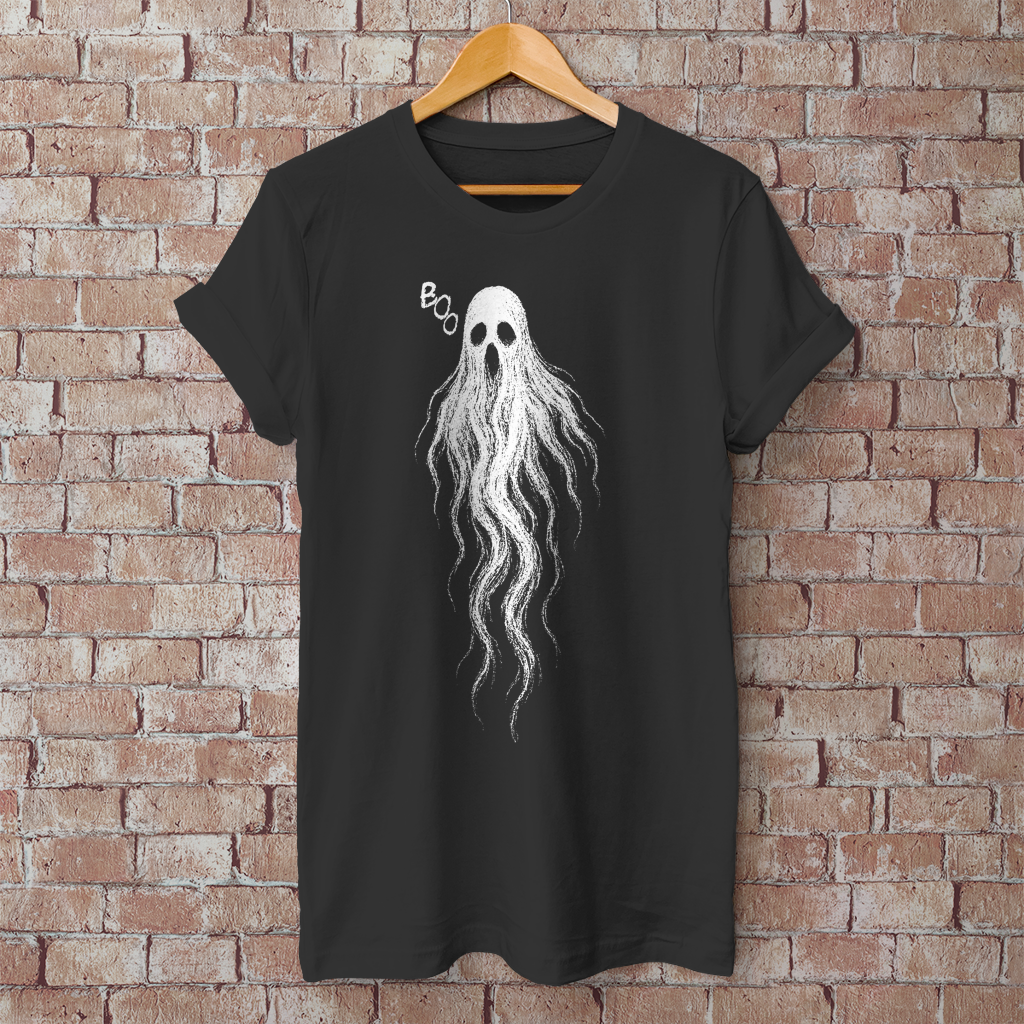 Herren T-Shirt Boo Geist