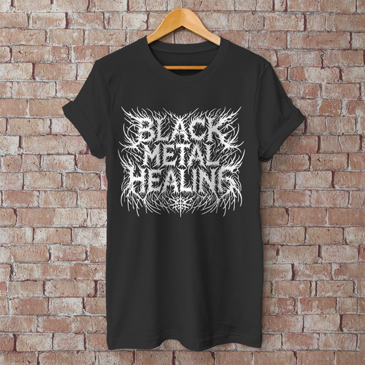Herren T-Shirt Black Metal Healing