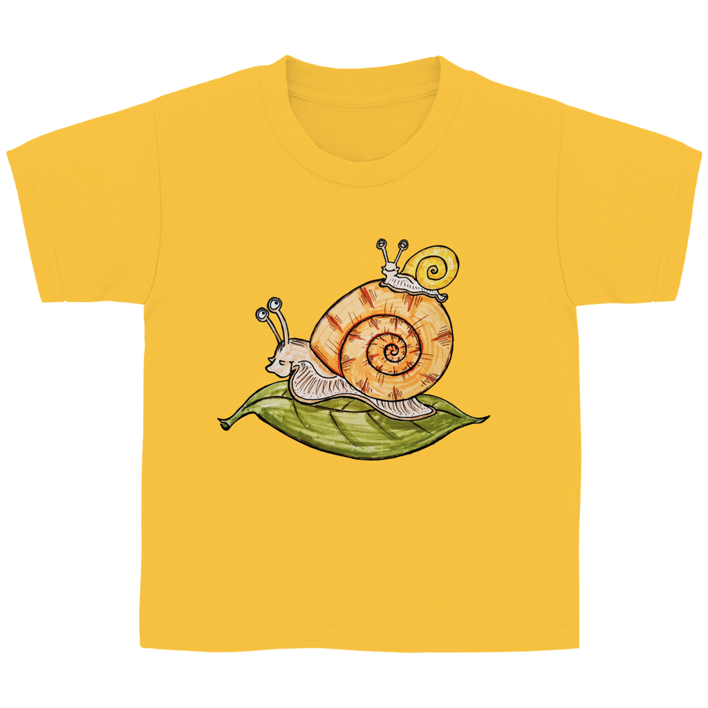 Kinder T-Shirt Krabbelcrew Schnecke on Tour