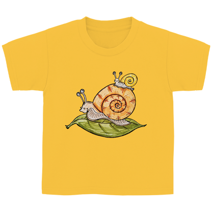 Kinder T-Shirt Krabbelcrew Schnecke on Tour