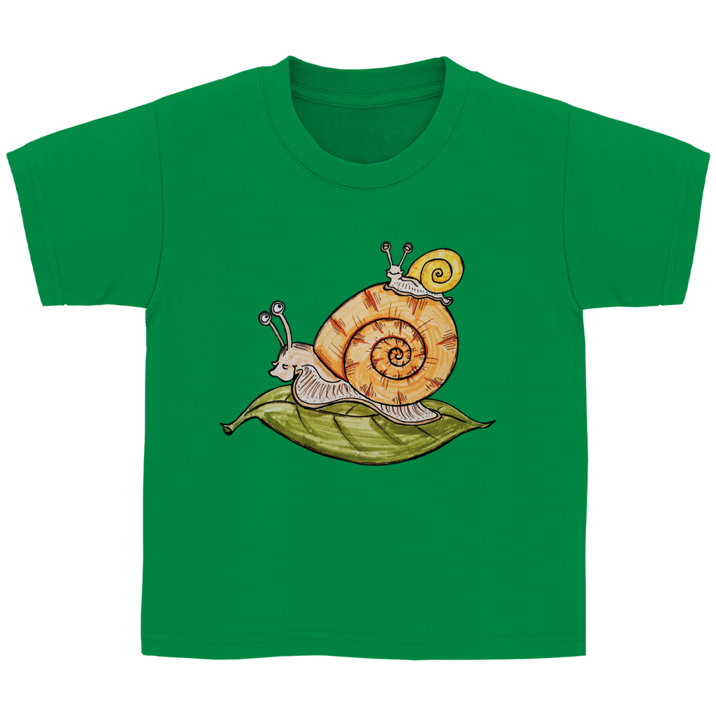 Kinder T-Shirt Krabbelcrew Schnecke on Tour
