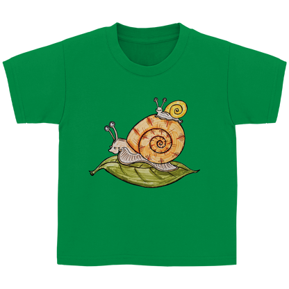 Kinder T-Shirt Krabbelcrew Schnecke on Tour