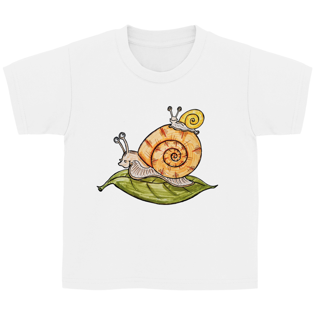 Kinder T-Shirt Krabbelcrew Schnecke on Tour
