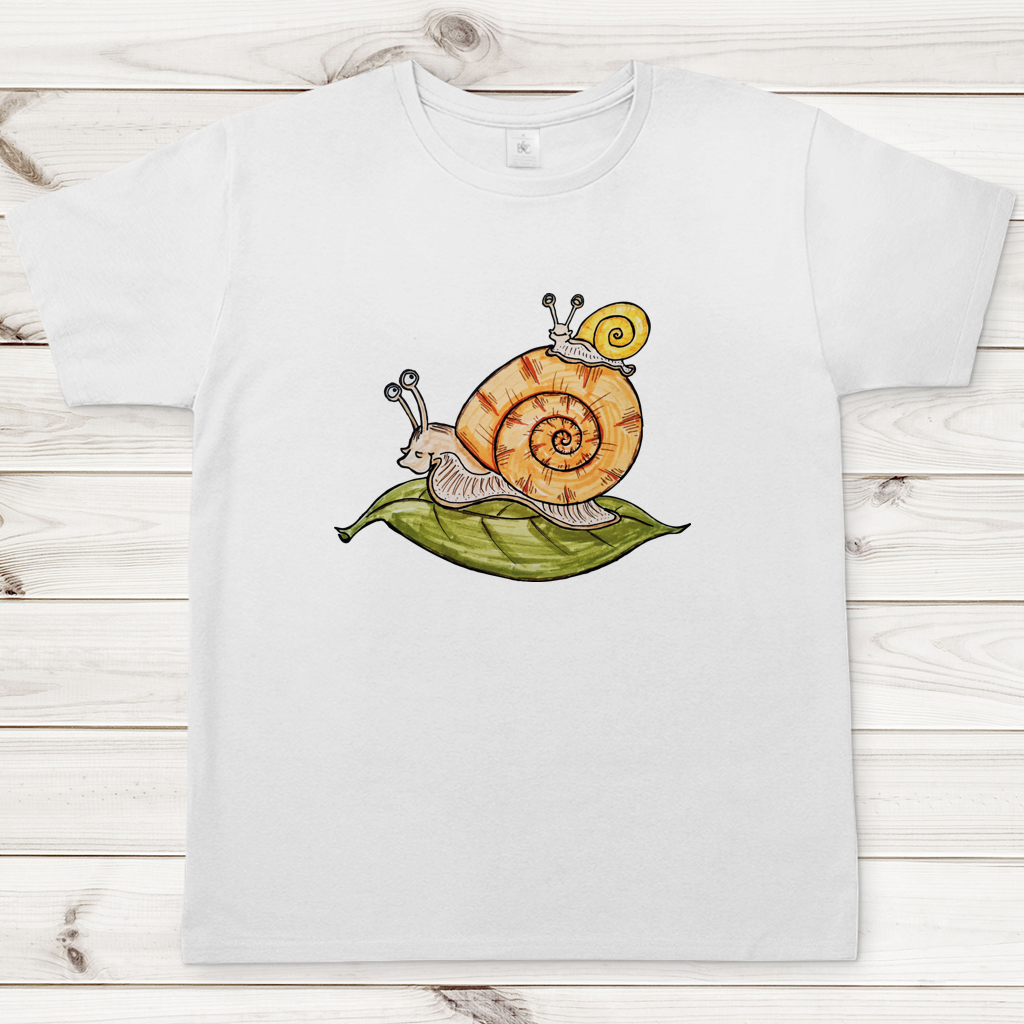 Herren T-Shirt Krabbelcrew Schnecke on Tour