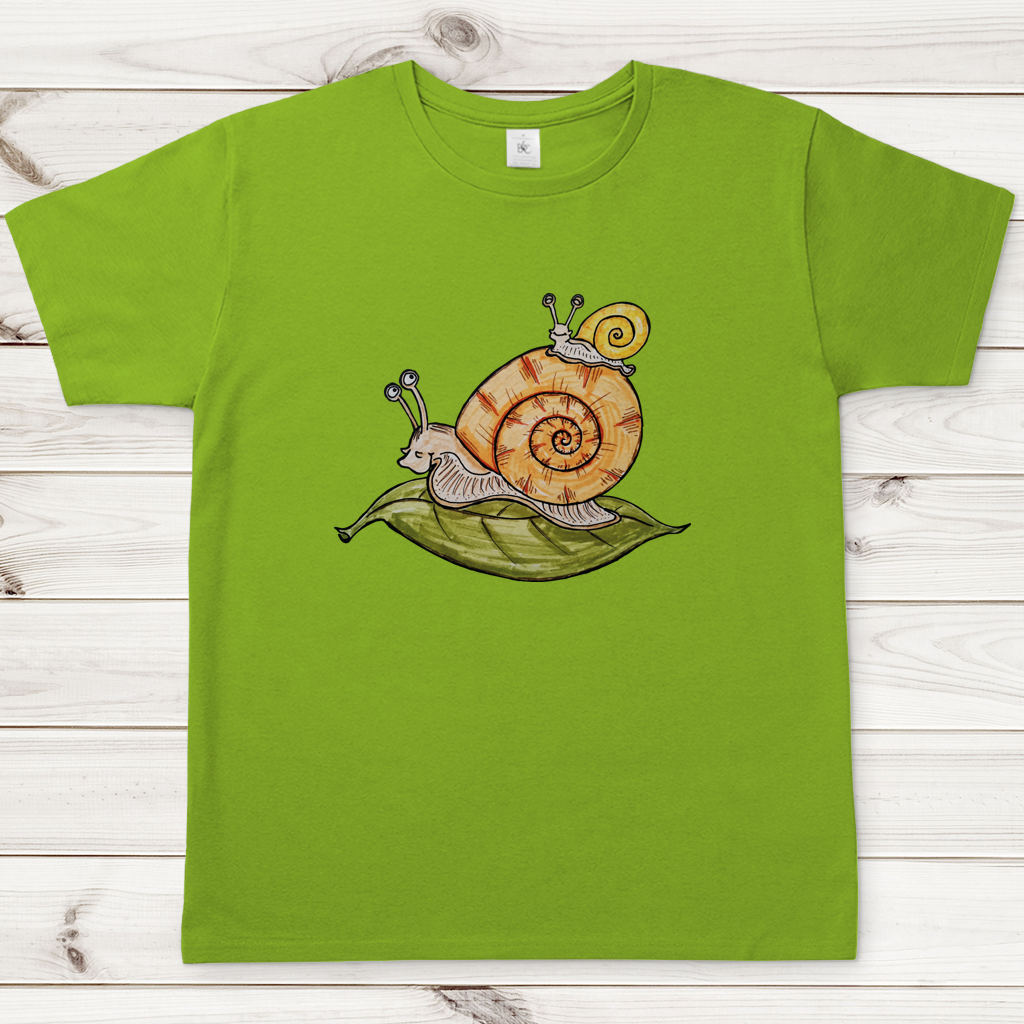 Herren T-Shirt Krabbelcrew Schnecke on Tour