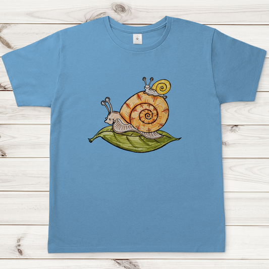 Herren T-Shirt Krabbelcrew Schnecke on Tour
