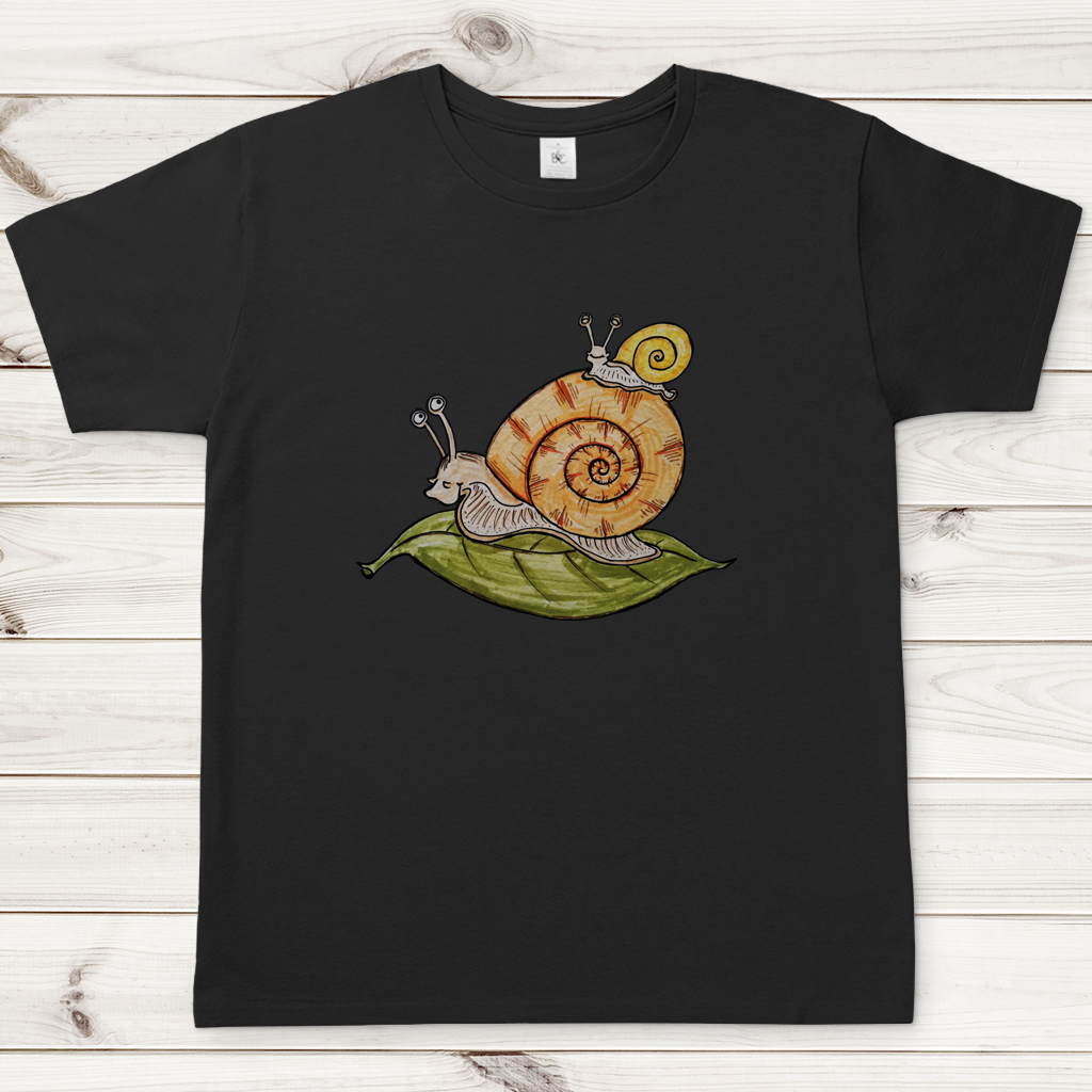 Herren T-Shirt Krabbelcrew Schnecke on Tour