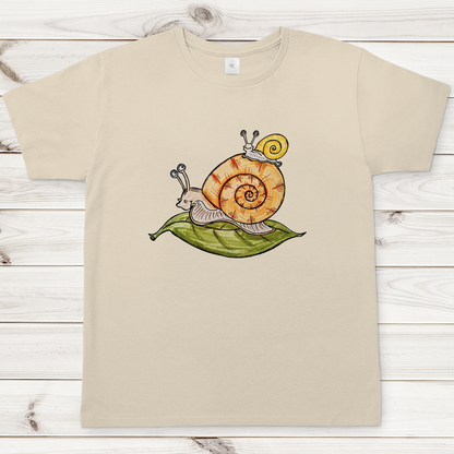 Herren T-Shirt Krabbelcrew Schnecke on Tour