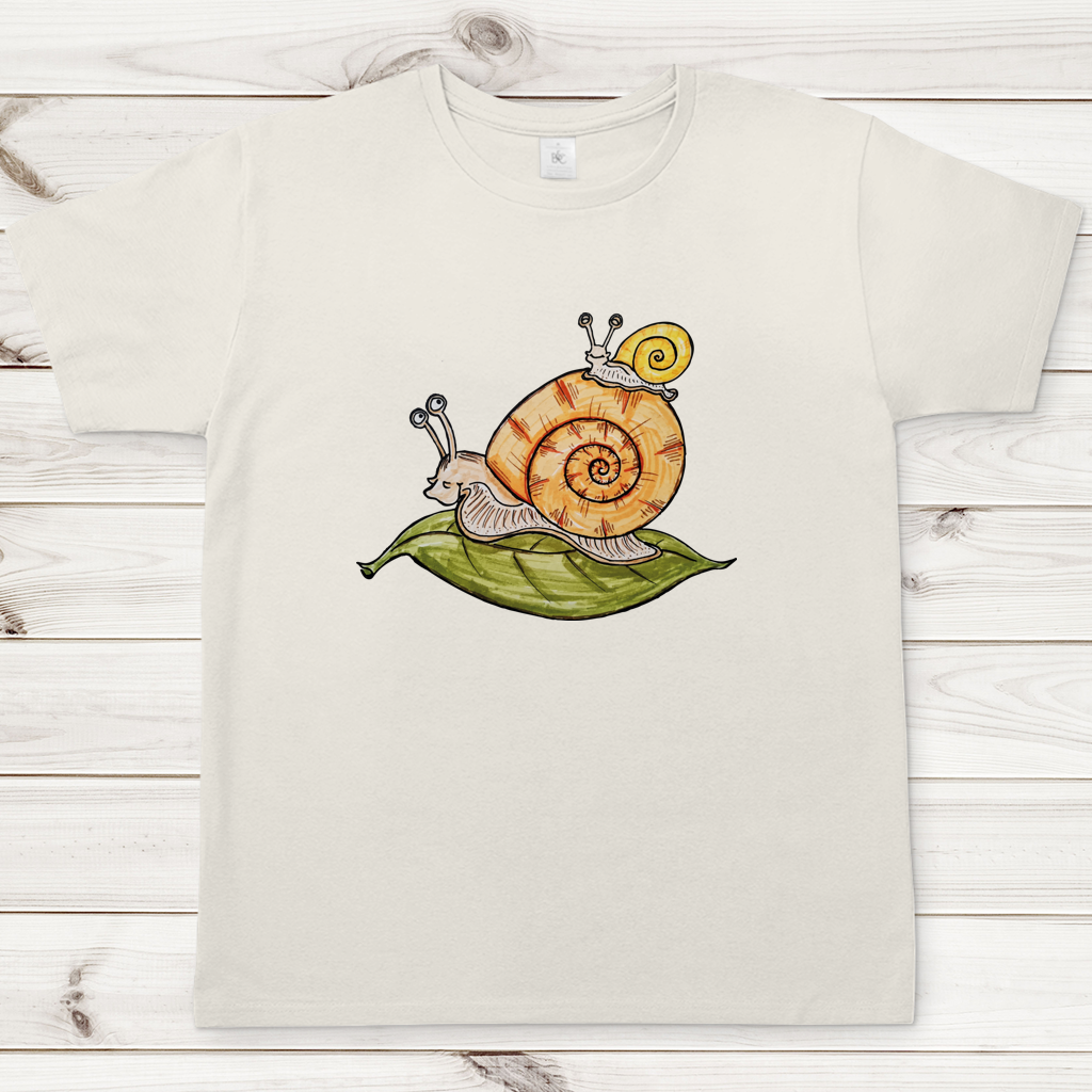 Herren T-Shirt Krabbelcrew Schnecke on Tour